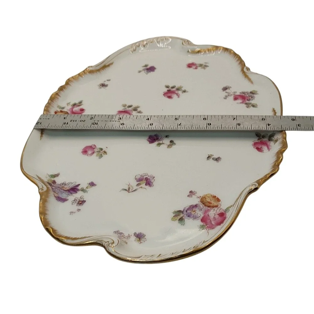 Vintage Limoges Porcelain Tray‎ Vanity Dresser Charles Haviland CFH GDM France
